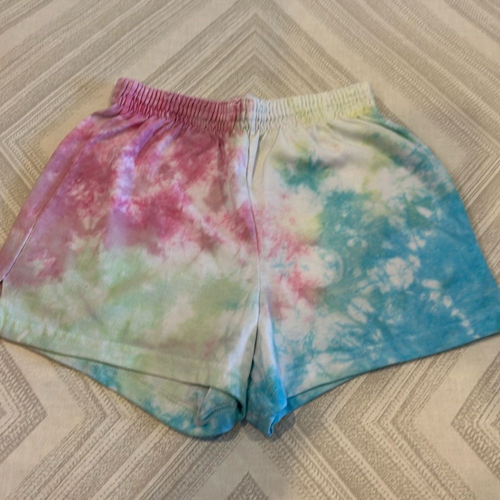 Soffe Girls Multi Color Tie-Dye Shorts